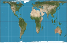 Gall-Peters projection of Planet Earth